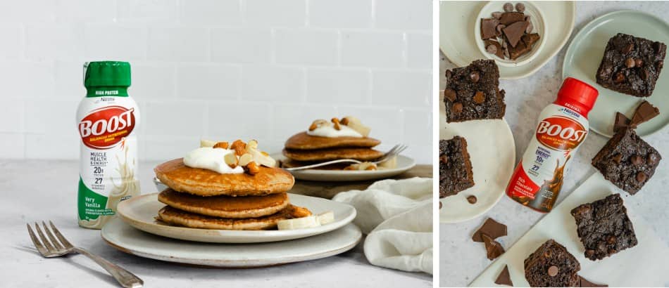 BOOST Protein Pancakes & Boost Brownies_0